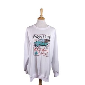 Farm Fresh Christmas Tree Shirt sz 4XL